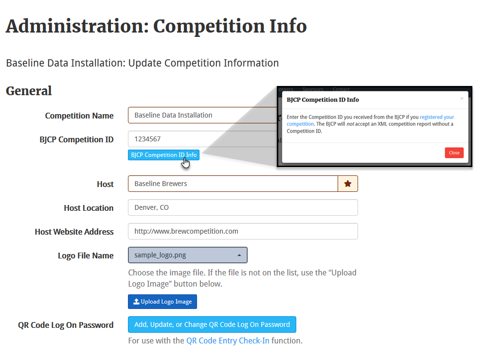 Edit Competition Info 1