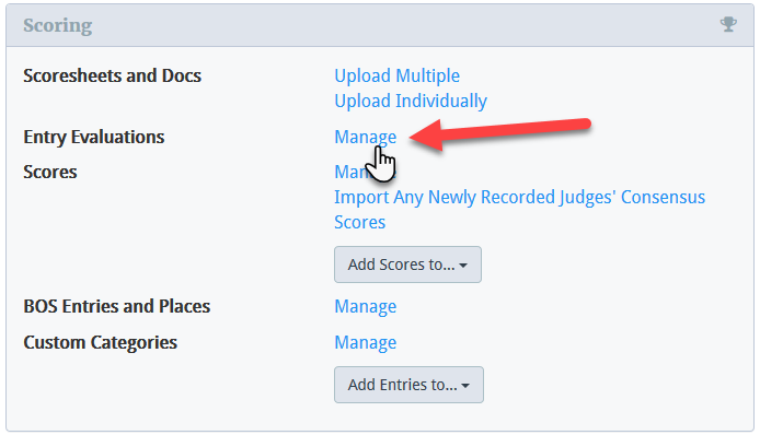 Access Administration: Entry Evaluations